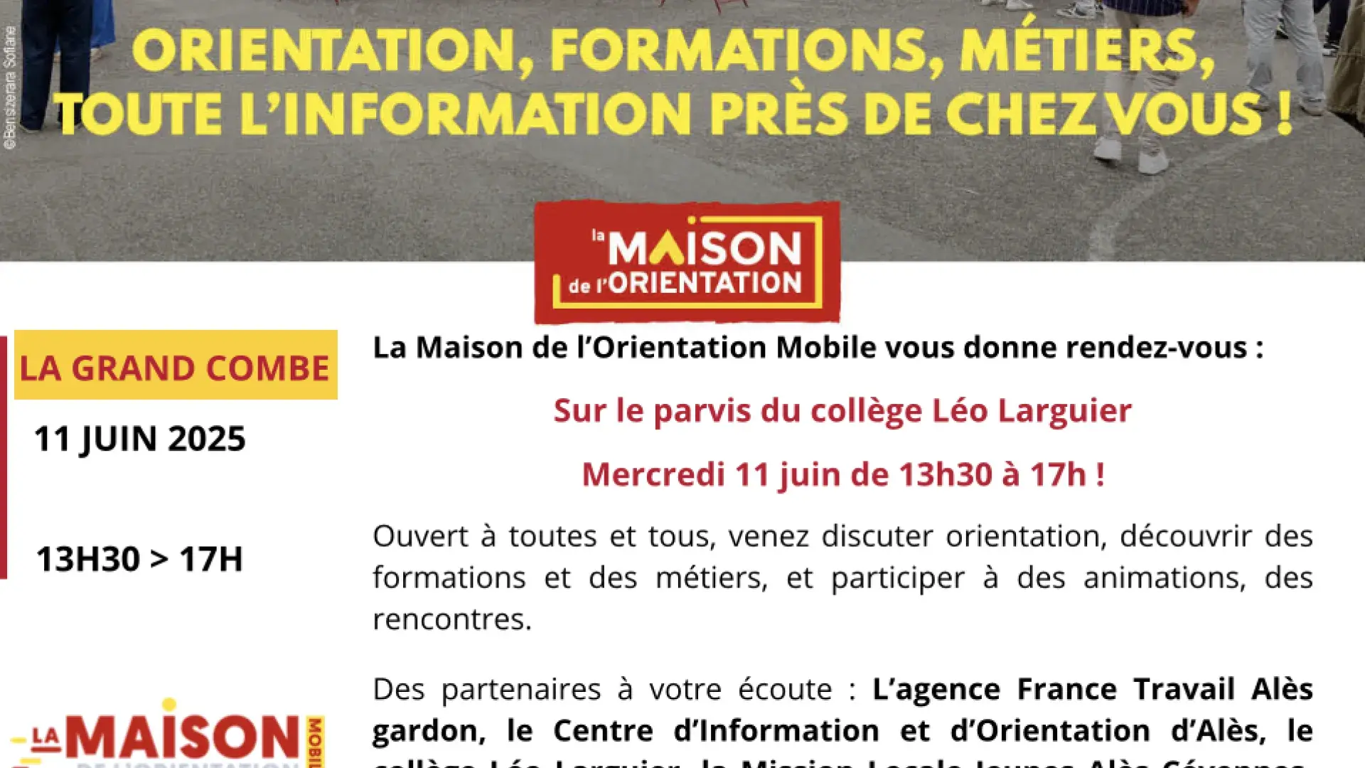 La Maison de l’Orientation Mobile arrive à La Grand’Combe