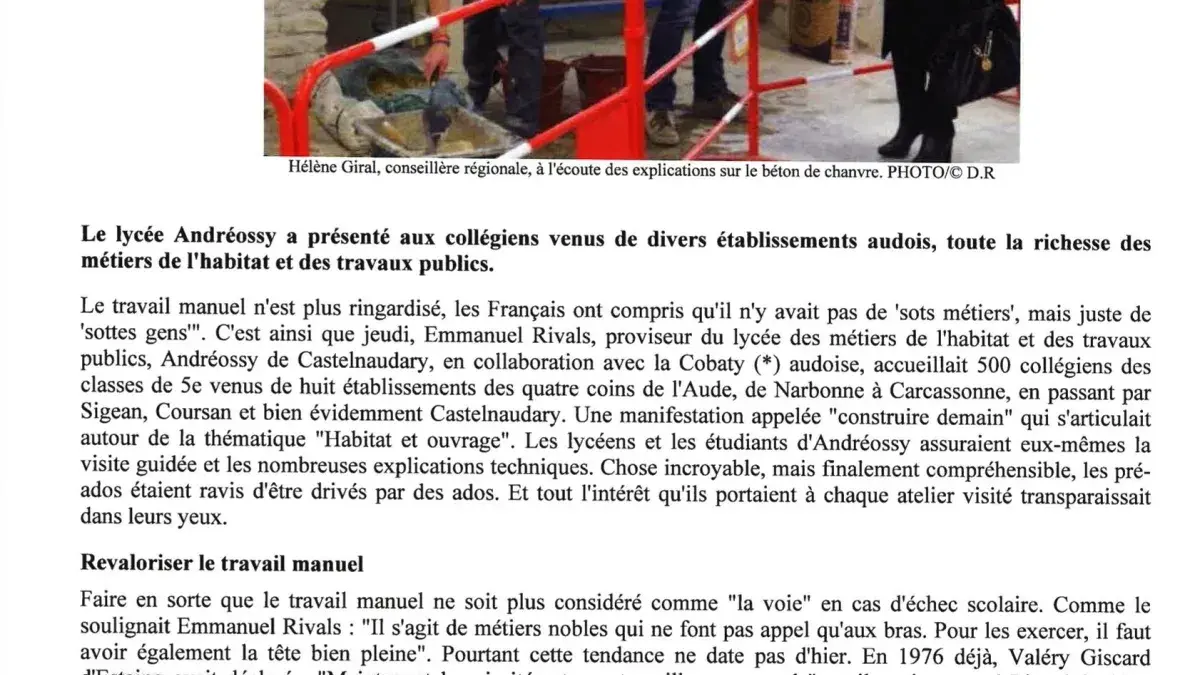 CAP APPRENTISSAGE BTP CFA Occitanie