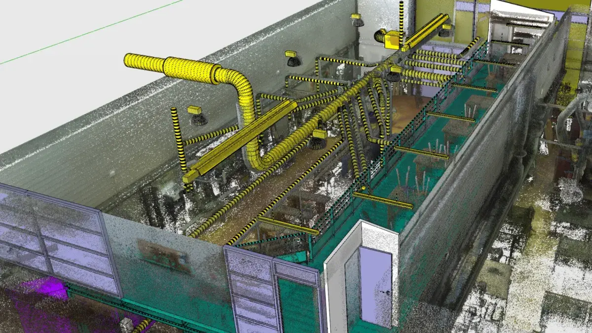 maquette en nuage de points