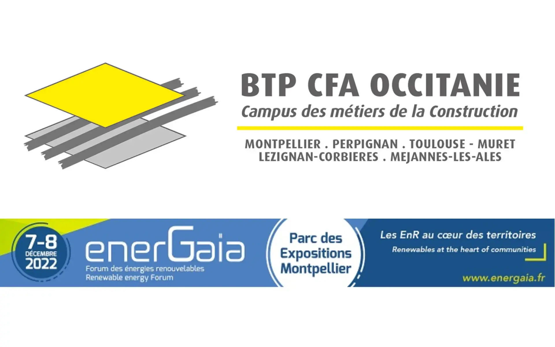 Présence de BTP CFA Occitanie au forum enerGaïa