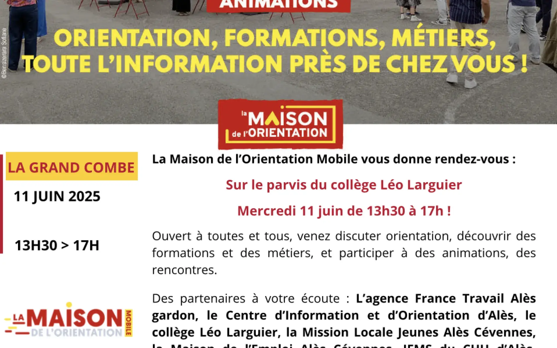 La Maison de l’Orientation Mobile arrive à La Grand’Combe