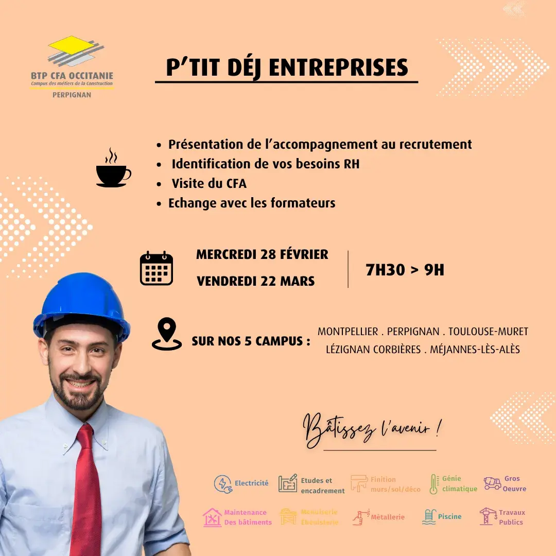 ptit dej ENTREPRISES BTP CFA OCCITANIE